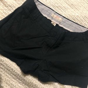 J. Crew black chino shorts
